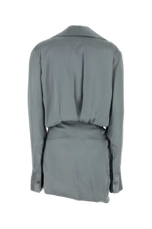 Grey satin mini dress THE ATTICO (251WCA00394VVV088AA) Grey satin mini dress THE ATTICO (251WCA00394VVV088AA)