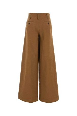 Brown cotton wide-leg pant CHLOE (CH25APA11365) Brown cotton wide-leg pant CHLOE (CH25APA11365)