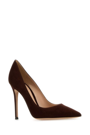 Chocolate suede pumps GIANVITO ROSSI (G2847015RICCAM)