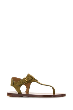 Army green suede thong sandals ISABEL MARANT (SD0247FAC2A04S) Army green suede thong sandals ISABEL MARANT (SD0247FAC2A04S)