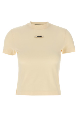 JACQUEMUS 'Le T-shirt Gros-Grain' Футболка Бежева 24ETSW00133AJ00124130 JACQUEMUS 'Le T-shirt Gros-Grain' Футболка Бежева 24ETSW00133AJ00124130