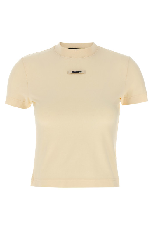 'Le T-shirt Gros-Grain' T-shirt Beige 'Le T-shirt Gros-Grain' T-shirt Beige
