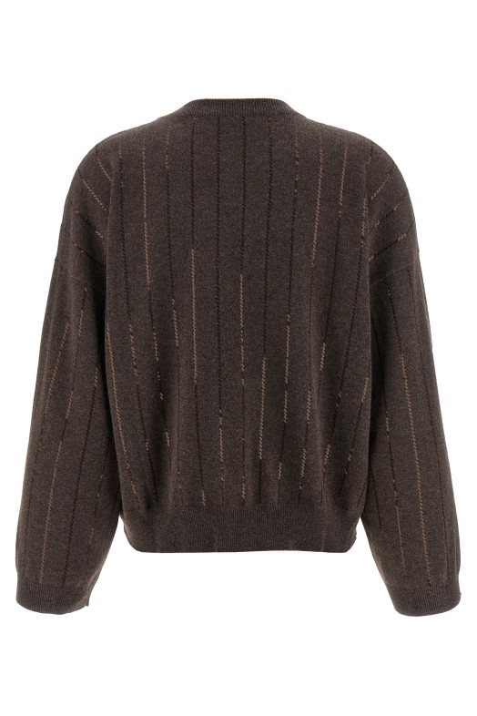 Sequin cashmere sweater Brown Sequin cashmere sweater Brown