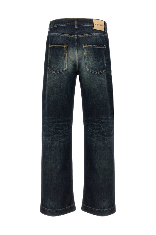 Джинси з широкими штанинами, сині 839142QYABR4211 Джинси з широкими штанинами, сині 839142QYABR4211