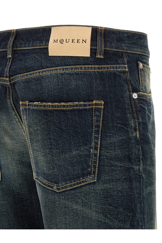 Джинси з широкими штанинами, сині 839142QYABR4211 Джинси з широкими штанинами, сині 839142QYABR4211