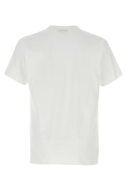 Футболка з принтом і логотипом Червона COMME DES GARÇONS PLAY AXT0861 Футболка з принтом і логотипом Червона COMME DES GARÇONS PLAY AXT0861