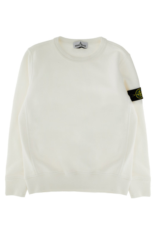 Світшот з логотипом Білий STONE ISLAND JUNIOR K2S166100001S0A20V0099 Світшот з логотипом Білий STONE ISLAND JUNIOR K2S166100001S0A20V0099