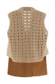 Tricot wool vest Beige