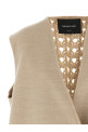 Tricot wool vest Beige
