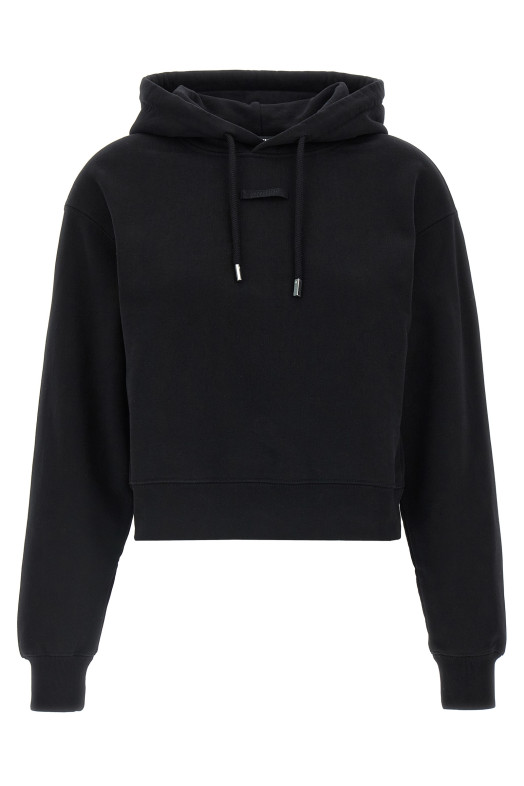 JACQUEMUS 'Le Hoodie Gros-Grain' худі Чорний 24EHOW00247AJ00109990 JACQUEMUS 'Le Hoodie Gros-Grain' худі Чорний 24EHOW00247AJ00109990