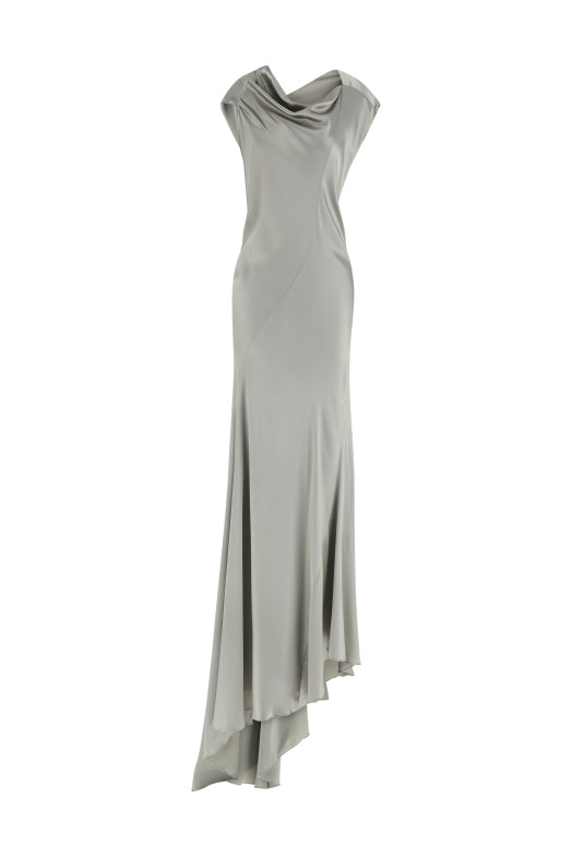 Сатинове плаття Сіре ALBERTA FERRETTI V040166270483 Сатинове плаття Сіре ALBERTA FERRETTI V040166270483