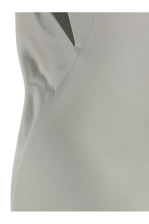 Сатинове плаття Сіре ALBERTA FERRETTI V040166270483 Сатинове плаття Сіре ALBERTA FERRETTI V040166270483