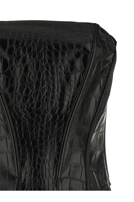 Сукня з кокосовою фактурою Чорна ELISABETTA FRANCHI AB81456E2110 Сукня з кокосовою фактурою Чорна ELISABETTA FRANCHI AB81456E2110