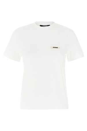 JACQUEMUS 'Le T-shirt Gros-Grain MC' Футболка Біла 25HTSW00550AJ00029100