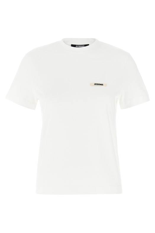 JACQUEMUS 'Le T-shirt Gros-Grain MC' футболка белая 25HTSW00550AJ00029100