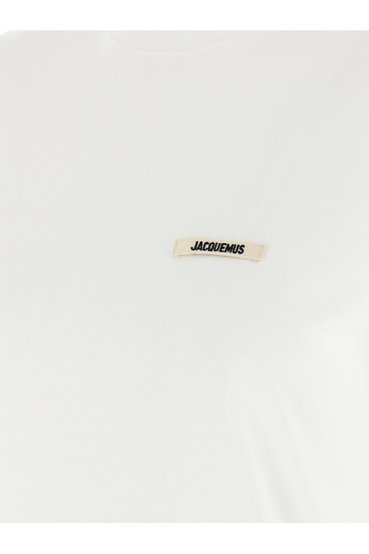 JACQUEMUS 'Le T-shirt Gros-Grain MC' футболка белая 25HTSW00550AJ00029100