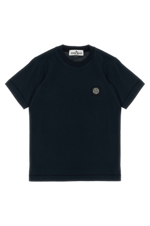 Футболка з логотипом, чорна STONE ISLAND JUNIOR K2S162100002S0047V0029 Футболка з логотипом, чорна STONE ISLAND JUNIOR K2S162100002S0047V0029