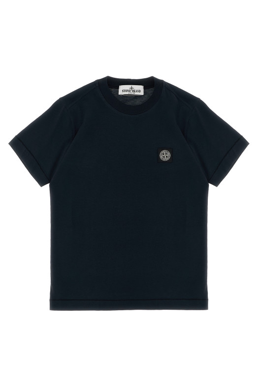 Футболка з логотипом, чорна STONE ISLAND JUNIOR K2S162100002S0047V0029 Футболка з логотипом, чорна STONE ISLAND JUNIOR K2S162100002S0047V0029