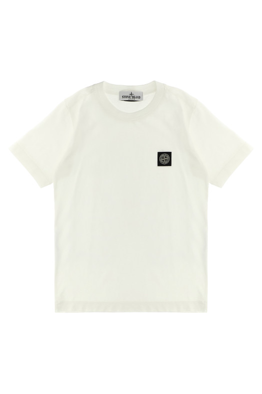 Футболка с логотипом Белая STONE ISLAND JUNIOR K2S162100002S0047V0099 Футболка с логотипом Белая STONE ISLAND JUNIOR K2S162100002S0047V0099