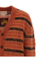 Brushed striped cardigan orange Brushed striped cardigan orange