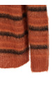 Brushed striped cardigan orange Brushed striped cardigan orange