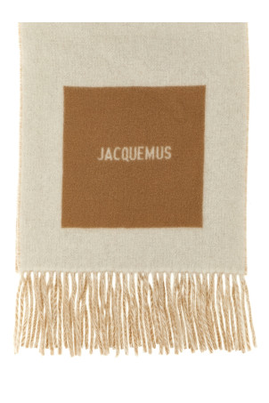 'L'Echarpe Rond Carré' scarf Beige