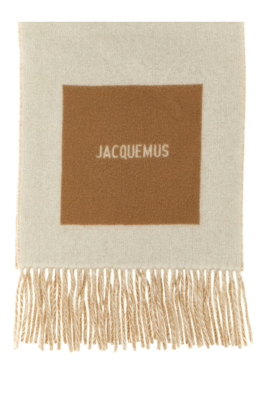 'L'Echarpe Rond Carré' scarf Beige