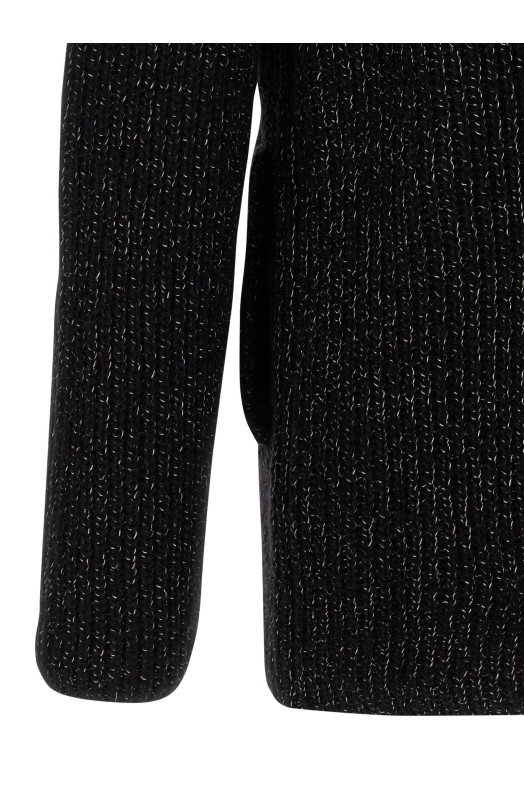 Double-breasted cardigan Black