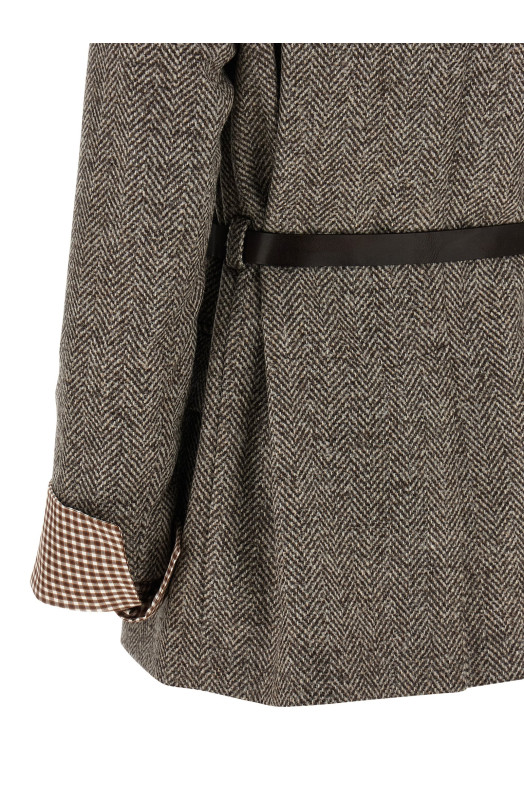 Ремень для духового инструмента Brown BRUNELLO CUCINELLI MG5297399C136