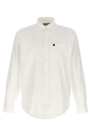 Оксфордская рубашка белая CARHARTT WIP I03079912HXX Оксфордская рубашка белая CARHARTT WIP I03079912HXX
