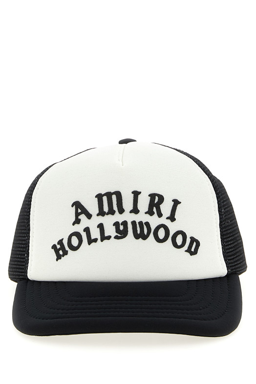 Кепка «Amiri Hollywood Trucker» чорно-сіра AMHATR1025BLACK Кепка «Amiri Hollywood Trucker» чорно-сіра AMHATR1025BLACK