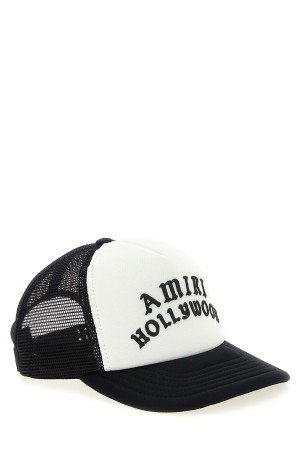 Кепка «Amiri Hollywood Trucker» черно-серая AMHATR1025BLACK Кепка «Amiri Hollywood Trucker» черно-серая AMHATR1025BLACK