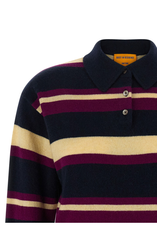 'Collegiate Stripe' polo shirt Multicolor