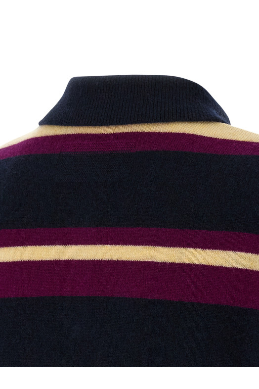 'Collegiate Stripe' polo shirt Multicolor