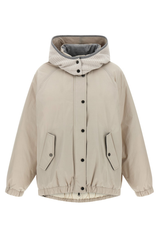 Куртка з капюшоном Сіра BRUNELLO CUCINELLI MG5017852C7958