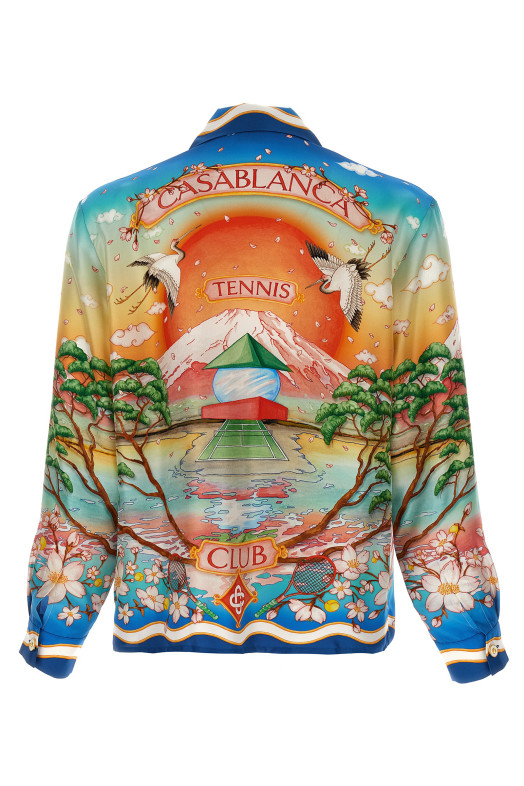 'Cuban Collar Tennis Club' shirt Multicolor 'Cuban Collar Tennis Club' shirt Multicolor