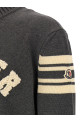 Светр з логотипом Bouclé, сірий MONCLER K20919C00009M1367930