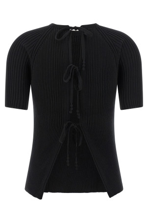 Back closure sweater Black Back closure sweater Black