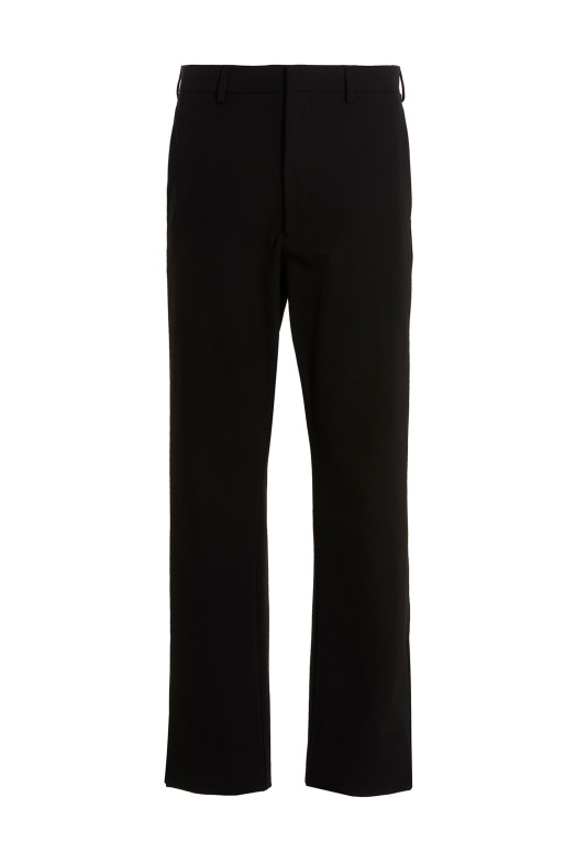 Брюки из эластичного техно-материала, черные PRADA SPH252S23111QLF0002