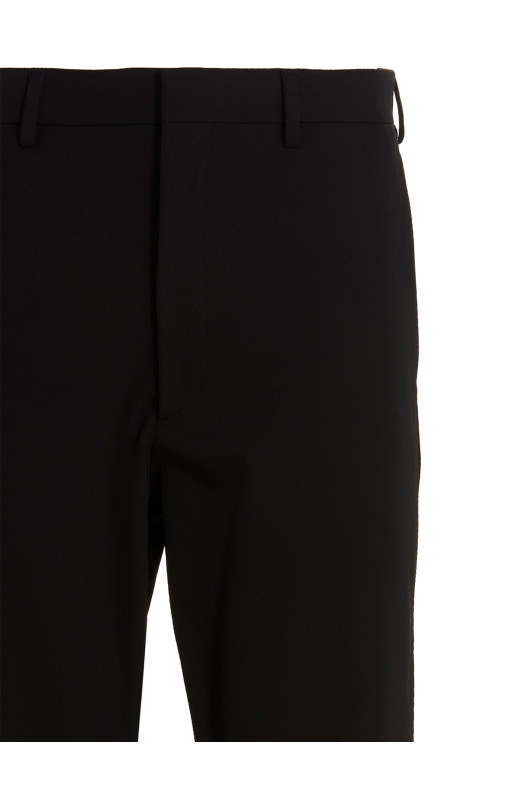 Брюки из эластичного техно-материала, черные PRADA SPH252S23111QLF0002