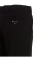 Брюки из эластичного техно-материала, черные PRADA SPH252S23111QLF0002