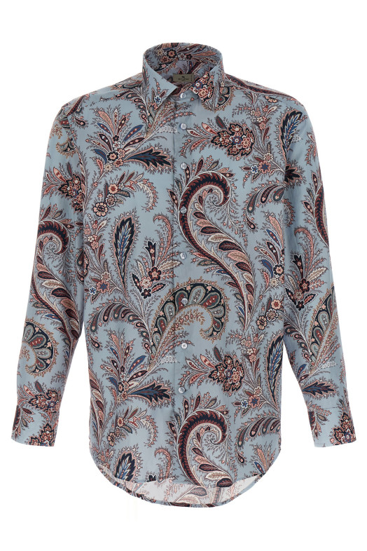Floral Paisley Cotton shirt BLUE Floral Paisley Cotton shirt BLUE
