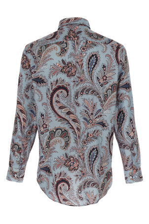 Floral Paisley Cotton shirt BLUE Floral Paisley Cotton shirt BLUE
