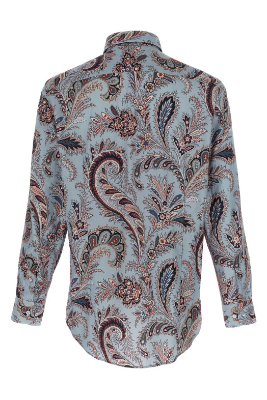Floral Paisley Cotton shirt BLUE Floral Paisley Cotton shirt BLUE