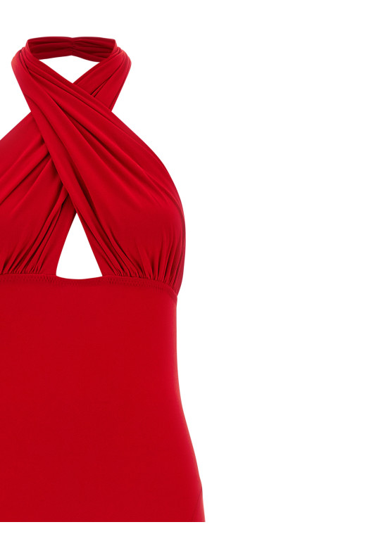 Сукня «Cross Halter Fishtail» червона KK2253PLO68946 Сукня «Cross Halter Fishtail» червона KK2253PLO68946