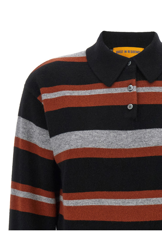 'Collegiate Stripe' polo shirt Multicolor