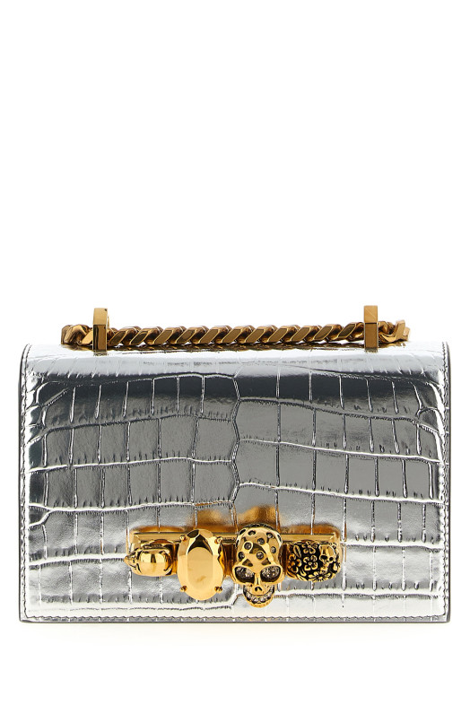 'Jewelled Satchel' mini crossbody bag Silver 'Jewelled Satchel' mini crossbody bag Silver