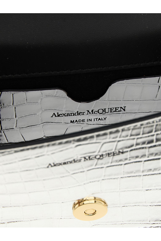 'Jewelled Satchel' mini crossbody bag Silver 'Jewelled Satchel' mini crossbody bag Silver