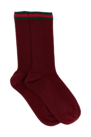 Шкарпетки Nastro Web Bordeaux GUCCI 8019813GANZ6100 Шкарпетки Nastro Web Bordeaux GUCCI 8019813GANZ6100
