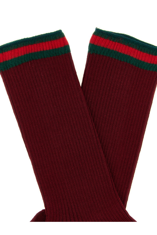 Шкарпетки Nastro Web Bordeaux GUCCI 8019813GANZ6100 Шкарпетки Nastro Web Bordeaux GUCCI 8019813GANZ6100